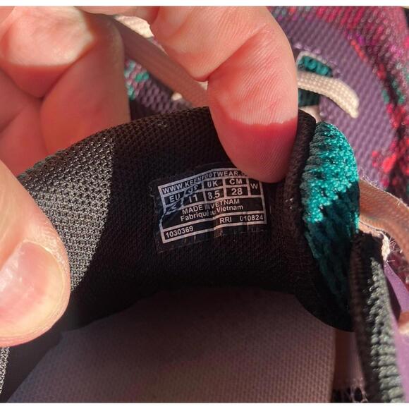 KEEN 1030369 Leiki Speed Hiking Shoes for Ladies - Plum Perfect/Floral Sz 10.5 - Picture 6 of 8